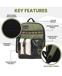 Star Wars: The Mandalorian Star Wars The Mandalorian Green 18.5" Backpack