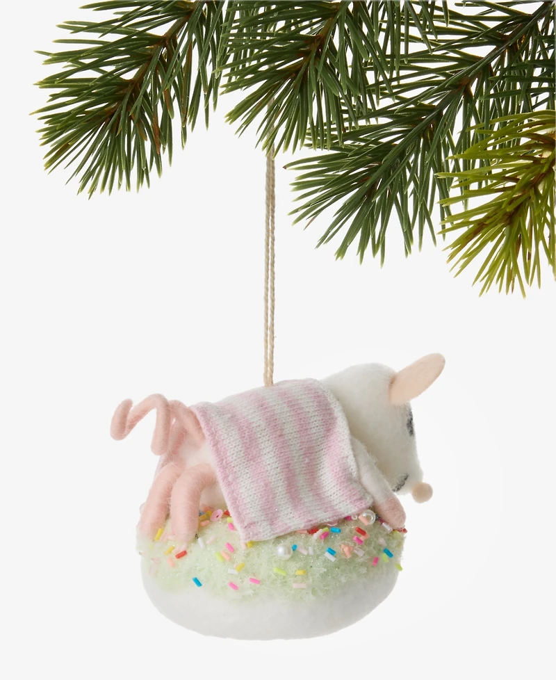 Holiday Lane Nutcracker Sweets Mouse on Donut Ornament, Macy's Exclusive