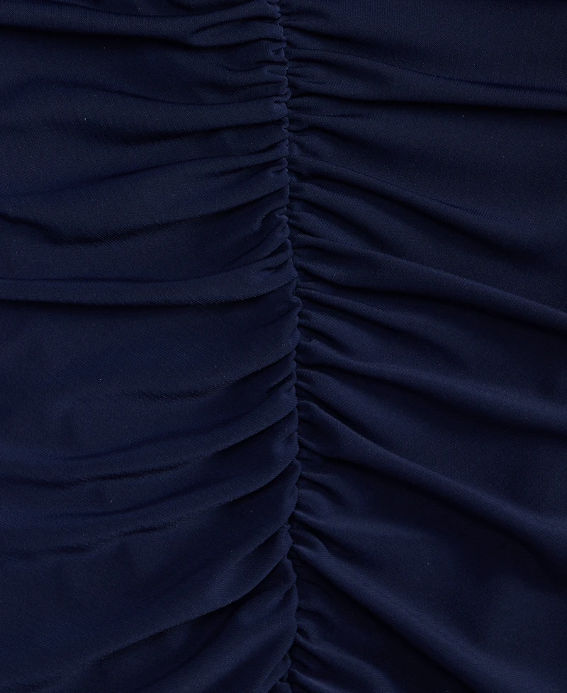 Jump Juniors' Shirred-Back Tie-Strap Long Dress