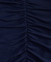 Jump Juniors' Shirred-Back Tie-Strap Long Dress
