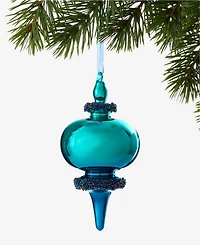 Holiday Lane Peacock Beaded Finial Ornament, Macy's Exclusive