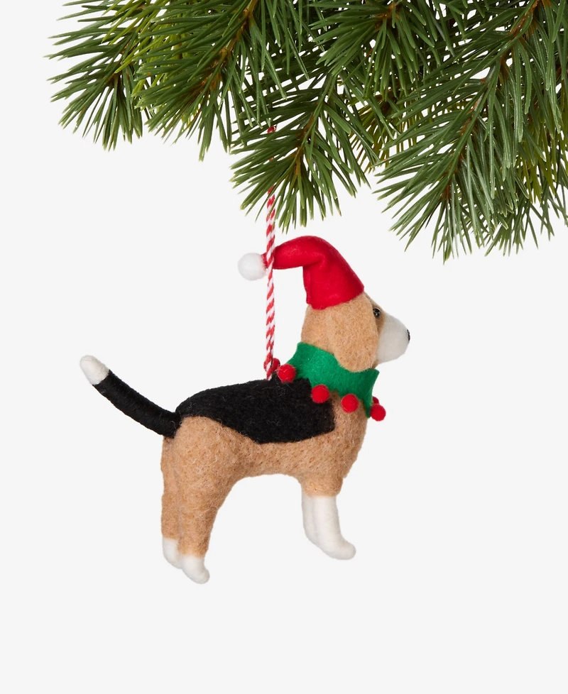 Holiday Lane Pets Felt Dog Ornament, Macy's Exclusive