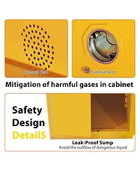 Gaomon 60 Gallon Manual Close Flammable Storage Cabinet