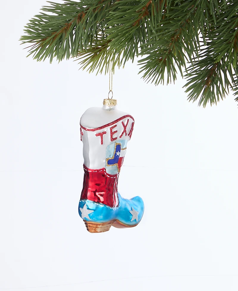 Holiday Lane Texas Western Boot Ornament, Macy's Exclusive