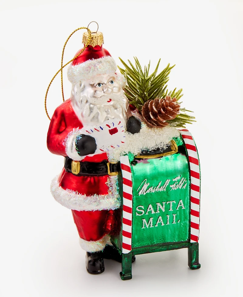Holiday Lane Chicago Santa and Postbox Ornament, Macy's Exclusive