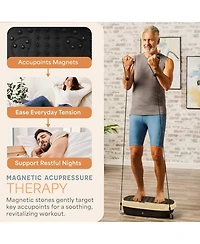 LifePro Mini Vibration Plate Exercise Machine – Full Body Platform for Lymphatic Drainage, Back & Joint Pain Relief
