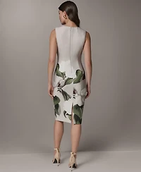 Donna Karan New York Petite Square Neck Sheath Dress