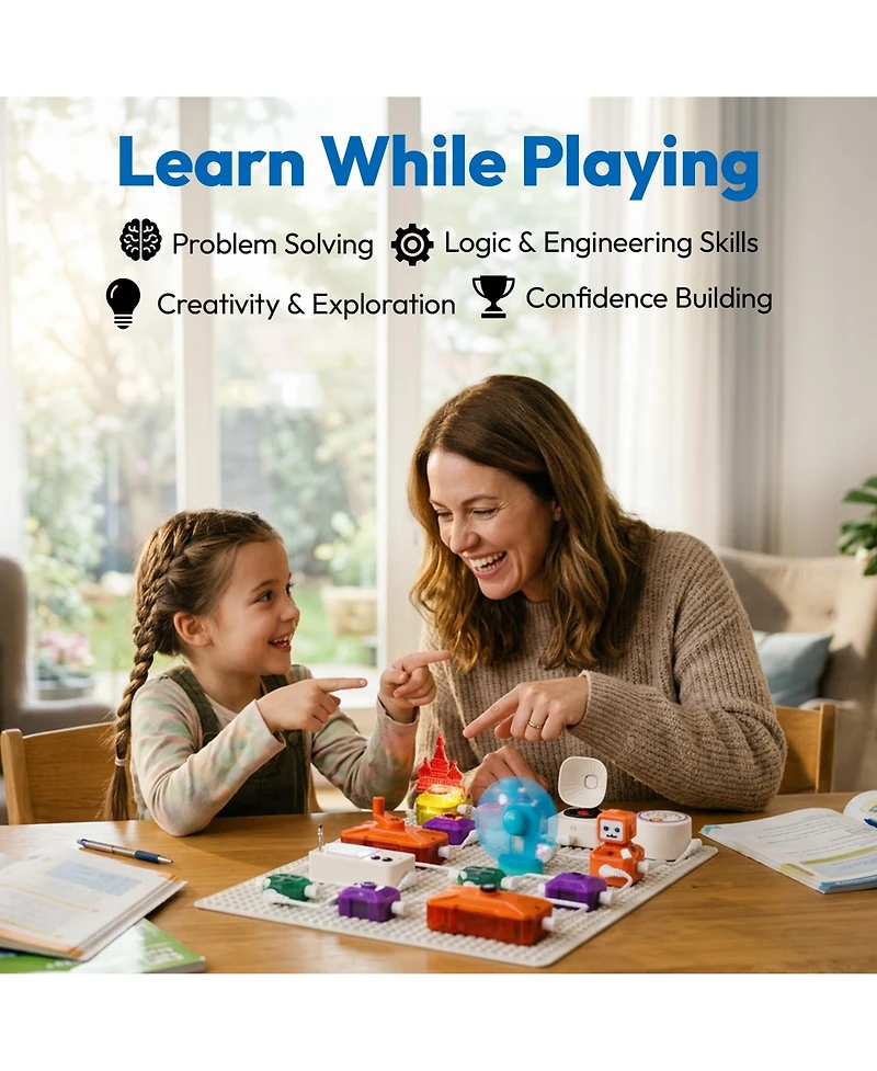 Contixo ST36 Stem Circuit Kit with Wires Electronic Building Toy for Kids Ages 6+