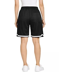Jump Start Women's Loose Fit Premium Active Moisture Wicking Workout Mesh Shorts With Trim