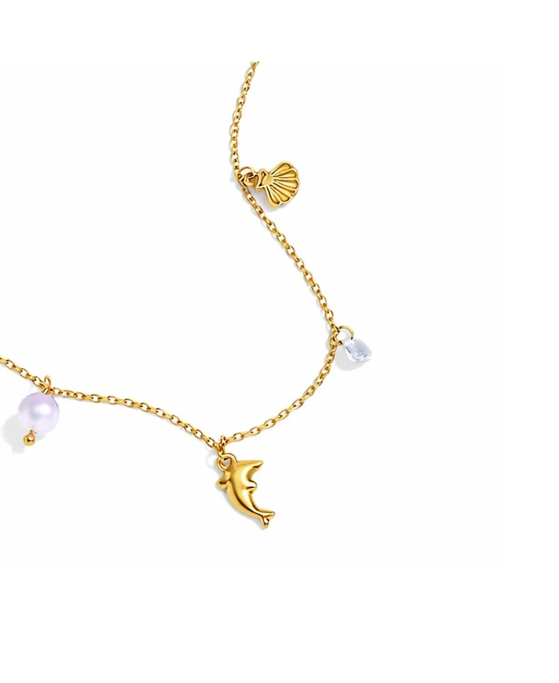 Rebl Jewelry Ocean Charm Pendant Necklace