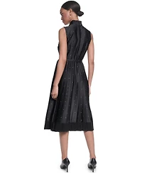 Karl Lagerfeld Paris Women's Printed Midi Dress