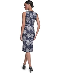Karl Lagerfeld Paris Women's Jacquard Sheath Dress