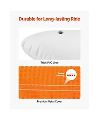 Hikeen Towable Tube for Boating 1 3 Riders Inflatable Boat Tubes and Towables 510lbs Water Sport Towable Tube for Boat to Pull