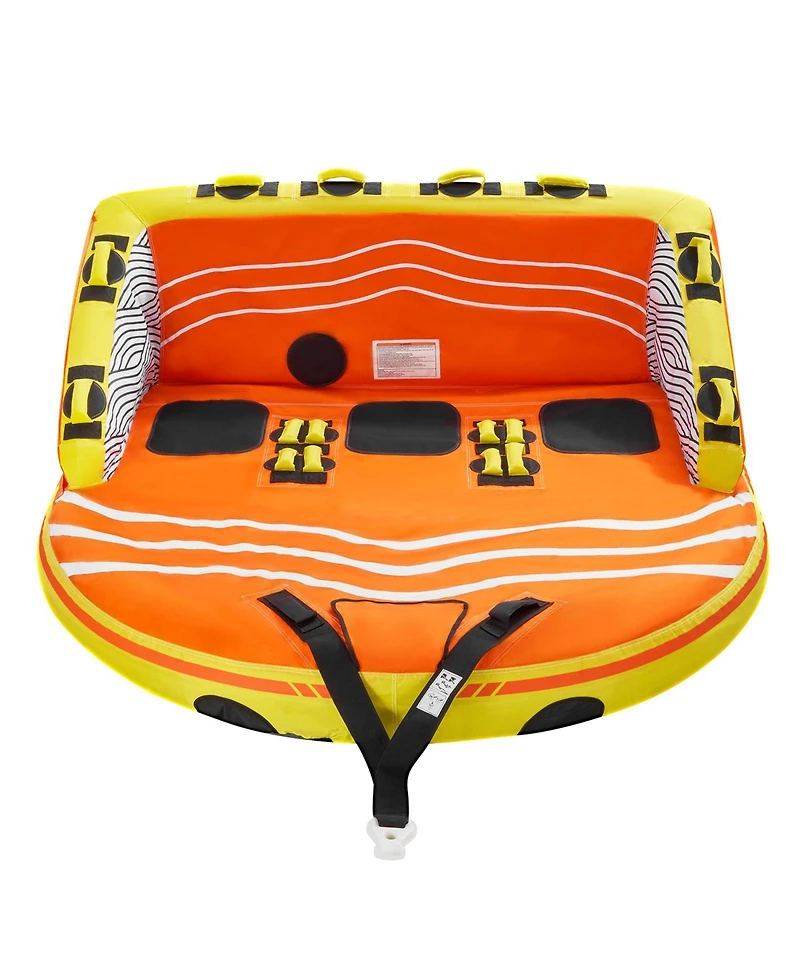 Hikeen Towable Tube for Boating 1 3 Riders Inflatable Boat Tubes and Towables 510lbs Water Sport Towable Tube for Boat to Pull