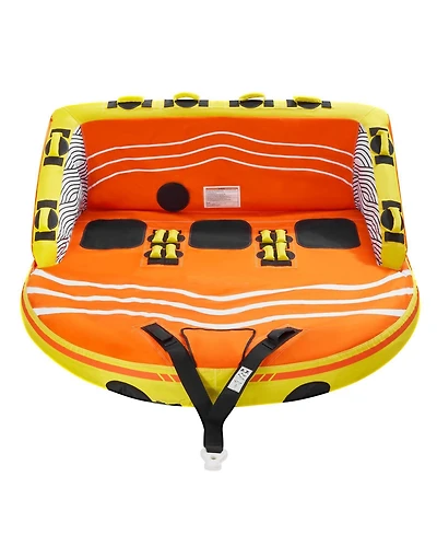 Hikeen Towable Tube for Boating 1 3 Riders Inflatable Boat Tubes and Towables 510lbs Water Sport Towable Tube for Boat to Pull