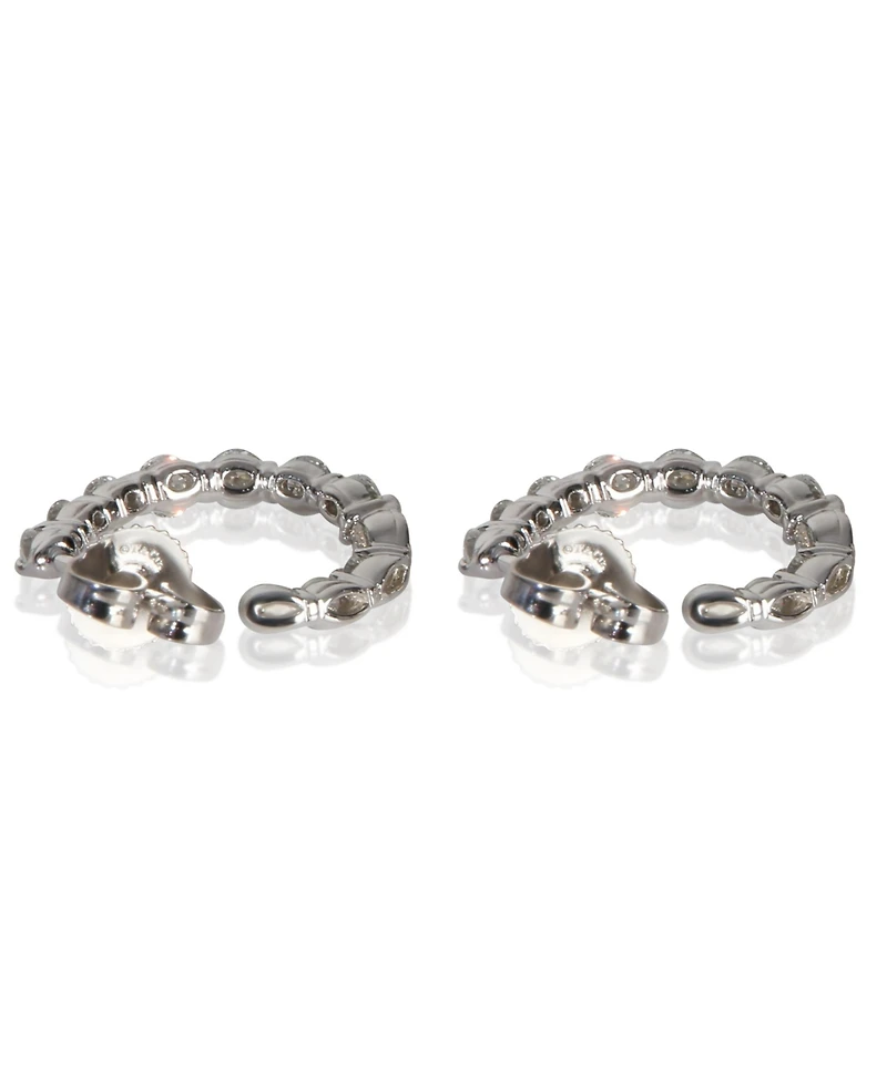 Pre-Owned Tiffany & Co Platinum Diamond Inside-Out Hoop Earrings