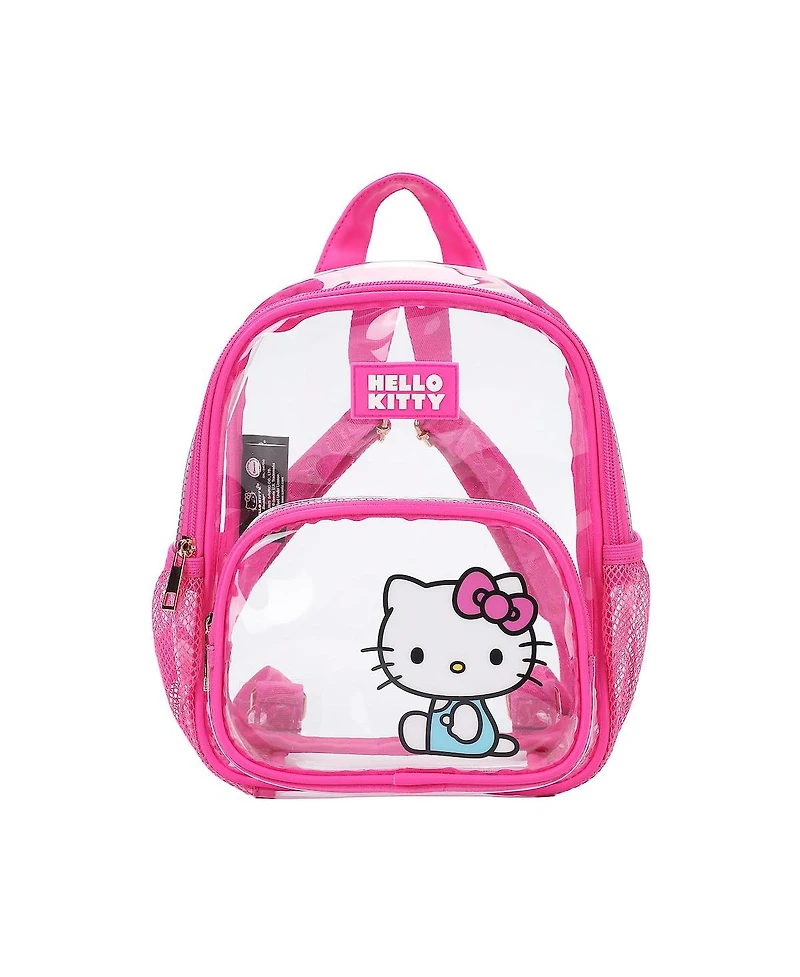 Hello Kitty Sitting Character Adult 11” Clear Mini Backpack