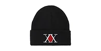 Hunter X Hunter Men's Embroidered Logo Black Cuff Beanie.