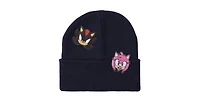 Sonic the Hedgehog Men's Printed Character Patches Navy Cuff Beanie