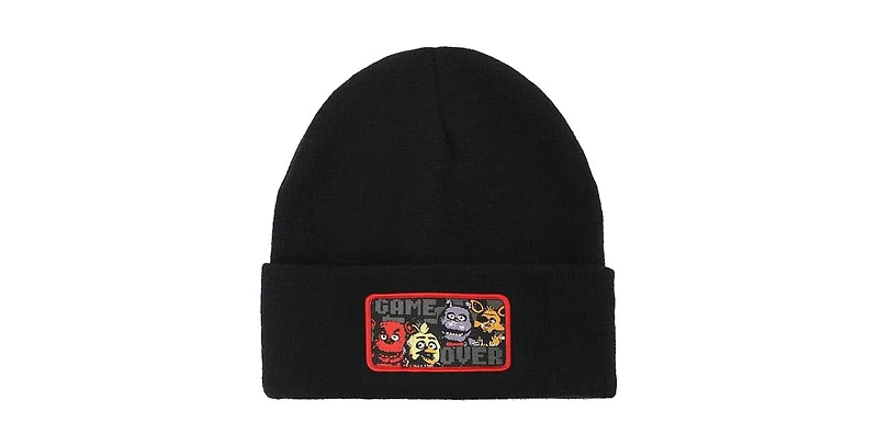 Five Nights at Freddy's Men's Game Over Black Knit Cap