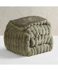 Snowball Chunky Bunny - Coma Inducer Oversized Comforter Set - Olive Earth,King