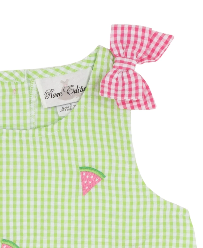 Rare Editions Girls' 2T-6X Sleeveless Top and Shorts, 2-Piece Set