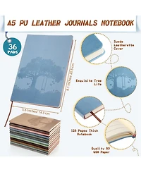 Gnuadz Tree Journal Notebook Pu Leather Lined Writing Bulk