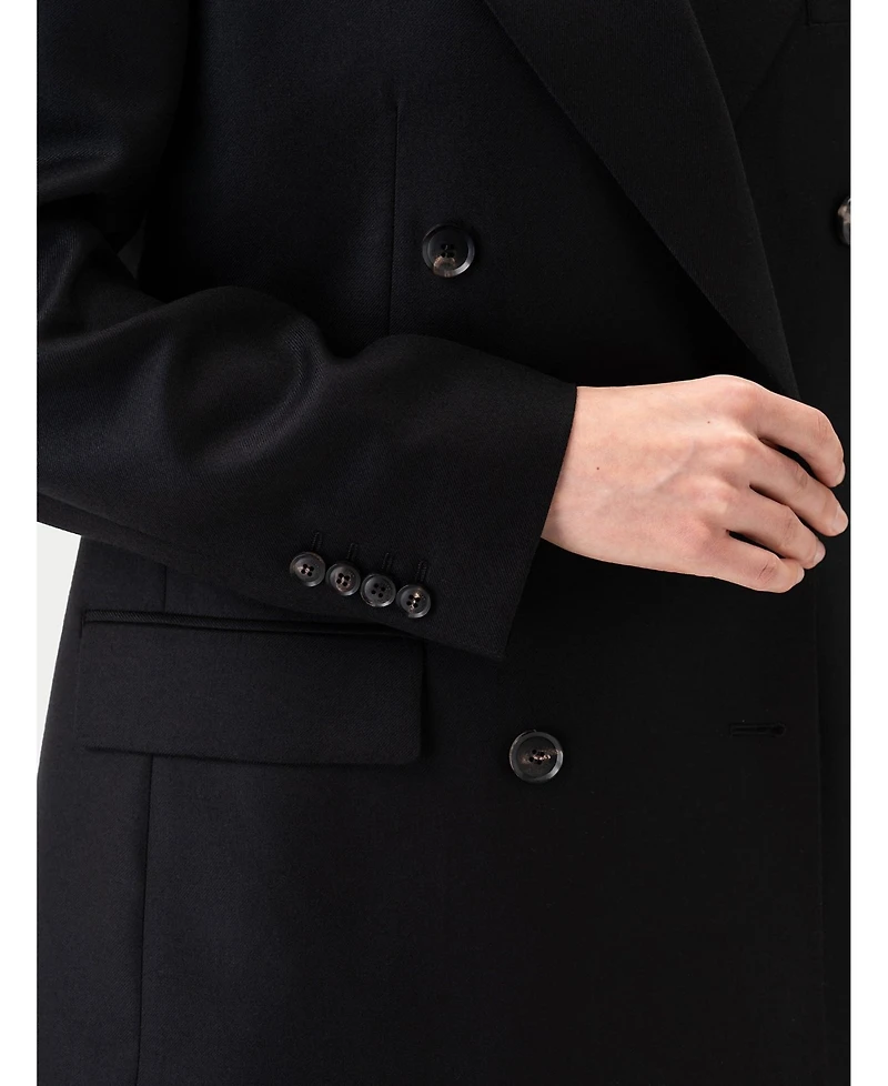Gobi Cashmere Women's Double-Breasted Suit Blazer