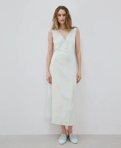 Mango Women's Lace Detail Nightgown