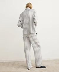 Mango Women's Striped Pajama Pants