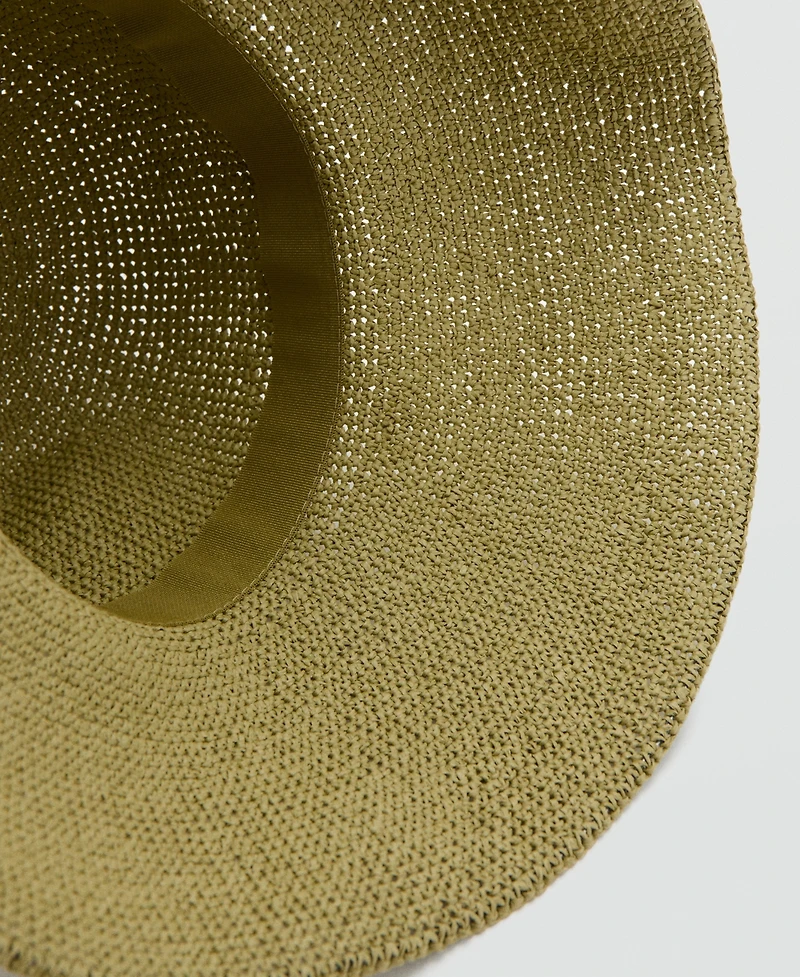Mango Women's Natural Fiber Bucket Hat