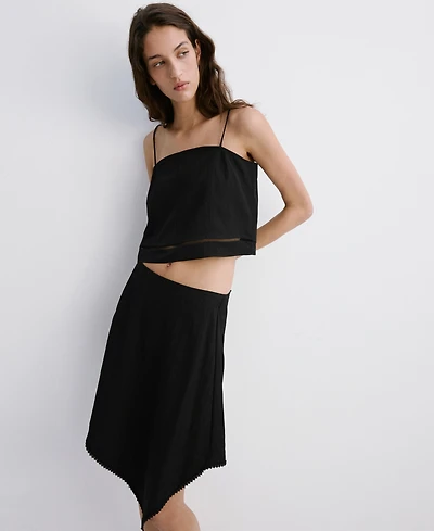 Mango Women's Straps And Buttons Top