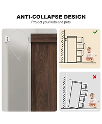 gaomon 4 Drawers Nightstand for Bedroom, Modern Bedside Table with Built-in Handles Design, For Living Room, Bedroom, Entryway