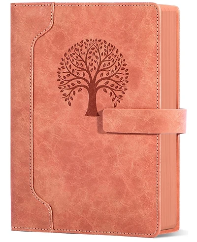 Gnuadz Lined Leather Journal Vintage Tree Magnetic Closure Hardcover Diary