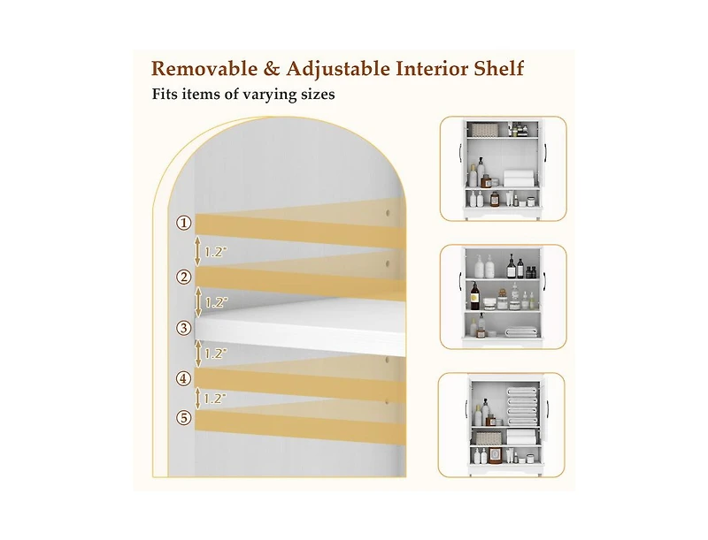 Over Toilet Space Saver Bathroom Organizer with Storage Cabinet
