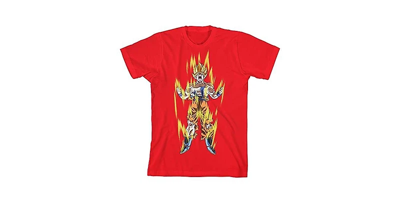 Dragon Ball Z Boys Super Saiyan Goku Youth Red Graphic Tee - Xl