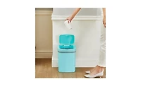 Ninestars Rectangular Motion Sensor Trash Can 3.2 Gallon Abs