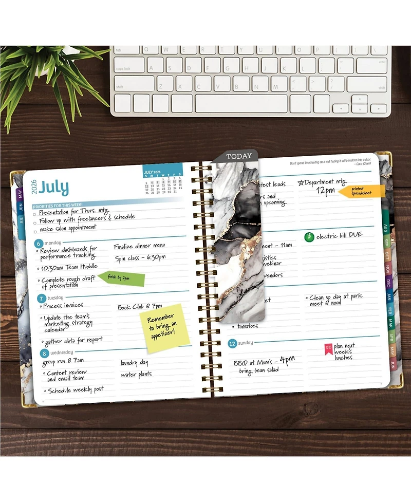 Gnuadz Hardcover Academic Planner 2026-2027 14-Month Daily Weekly Monthly Agenda Bookmark Pocket