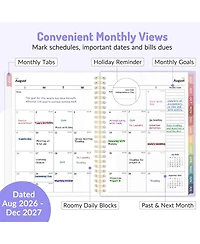 Gnuadz Academic Planner 2026-2027 Weekly Monthly A5