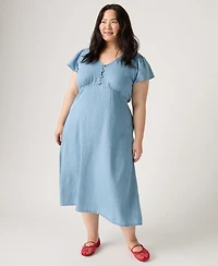 Levi's Plus Lilith Short-Sleeve Midi Dress