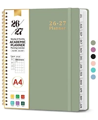 Gnuadz Planner 2026-2027 Academic Weekly Monthly Hardcover Tabs