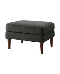 Convenience Concepts 27" Faux Linen Marlow Mid Century Ottoman