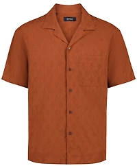 Buffalo David Bitton Men's Textured Pattern Short-Sleeves Shirt