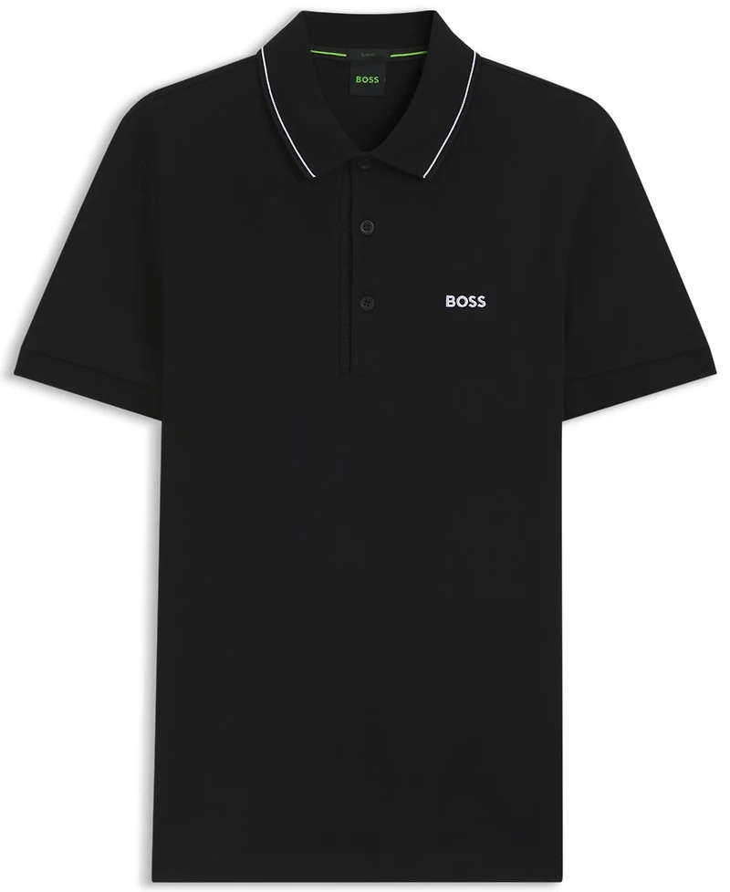 Boss by Hugo Men's Tonal Logo Slim-Fit Polo Shirt