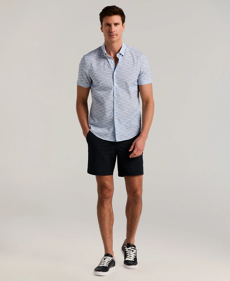 Perry Ellis Men's Wave Print Short-Sleeve Shirt