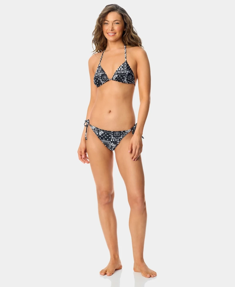 California Waves Women's Bandana Print Side Tie Swim Bottoms, Macy's Exclusive