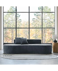 Hulala Home Nerio 94" Modern No Assembly Required Compressed Cloud Sofa