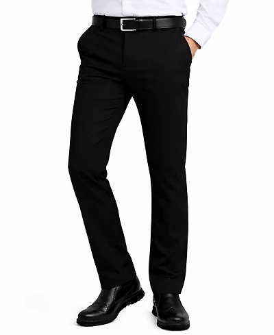 Galaxy By Harvic Men's Slim-Fit Woven Stretch Pants