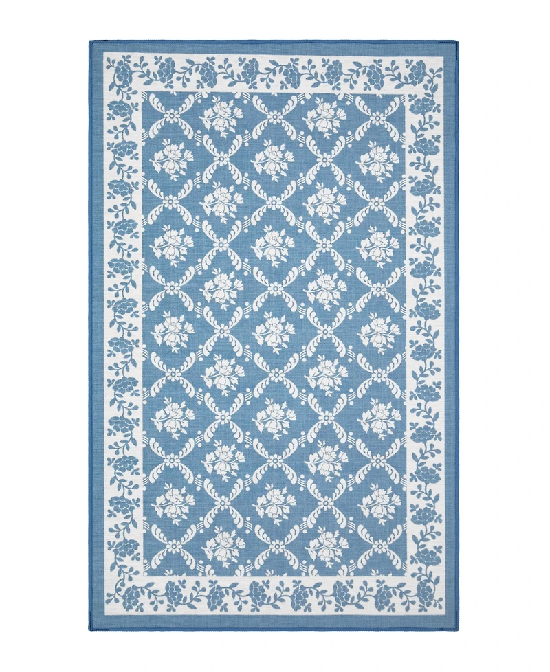 Laura Ashley Printed Chenille Merley Accent Rug, 20"x 32"