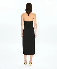 Mango Women's Draped Halter Dress